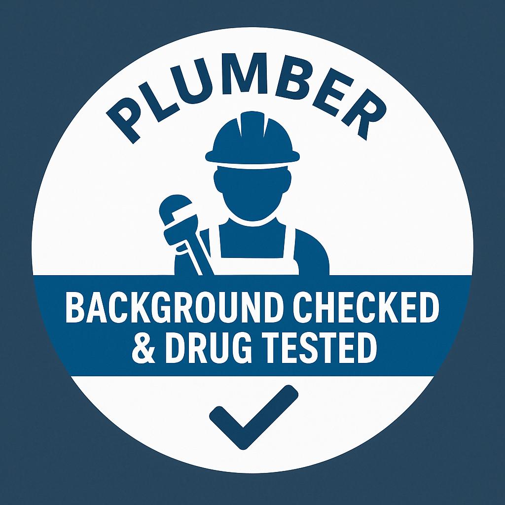 plumbers background checked